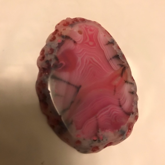 💎Punk&purple Dragon 🐉 vein agate w/ hole😃🎉🛍 - Picture 2 of 9
